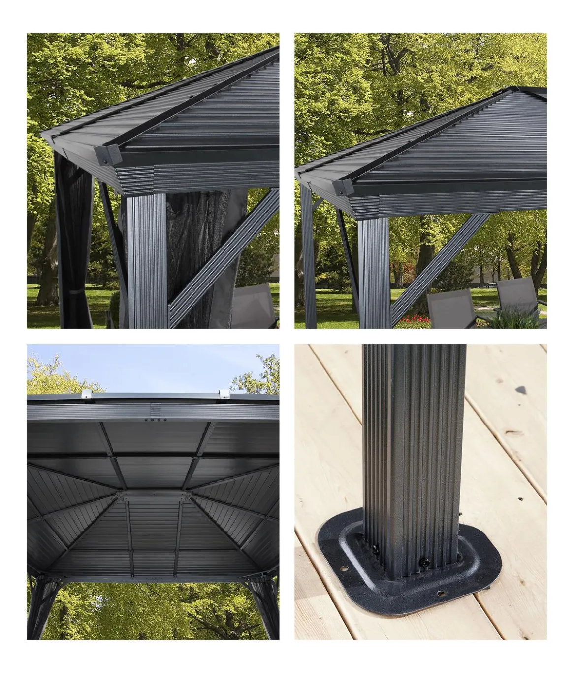 Sojag Pavillon Ventura 10x10, ca. B295,5/H260,5/T295,5 cm