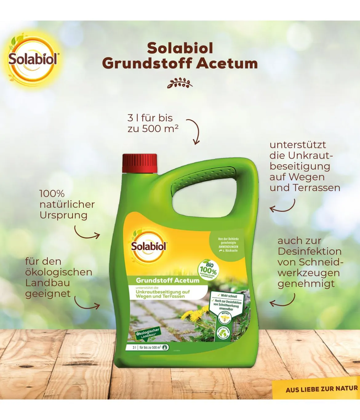 Solabiol® Grundstoff Acetum, flüssig, 3 l