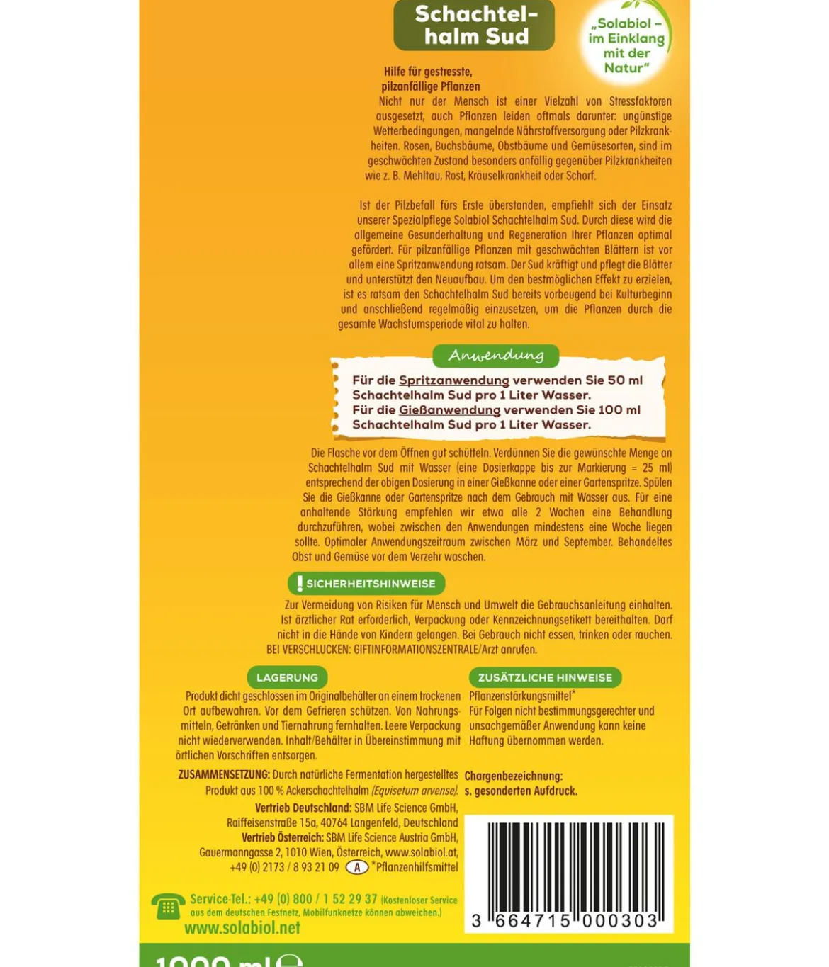 Solabiol® Schachtelhalm Sud, 1 l