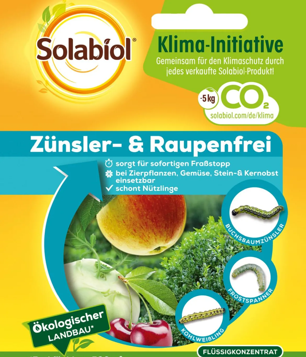 Solabiol® Zünsler- & Raupenfrei Flüssigkonzentrat, 15 ml