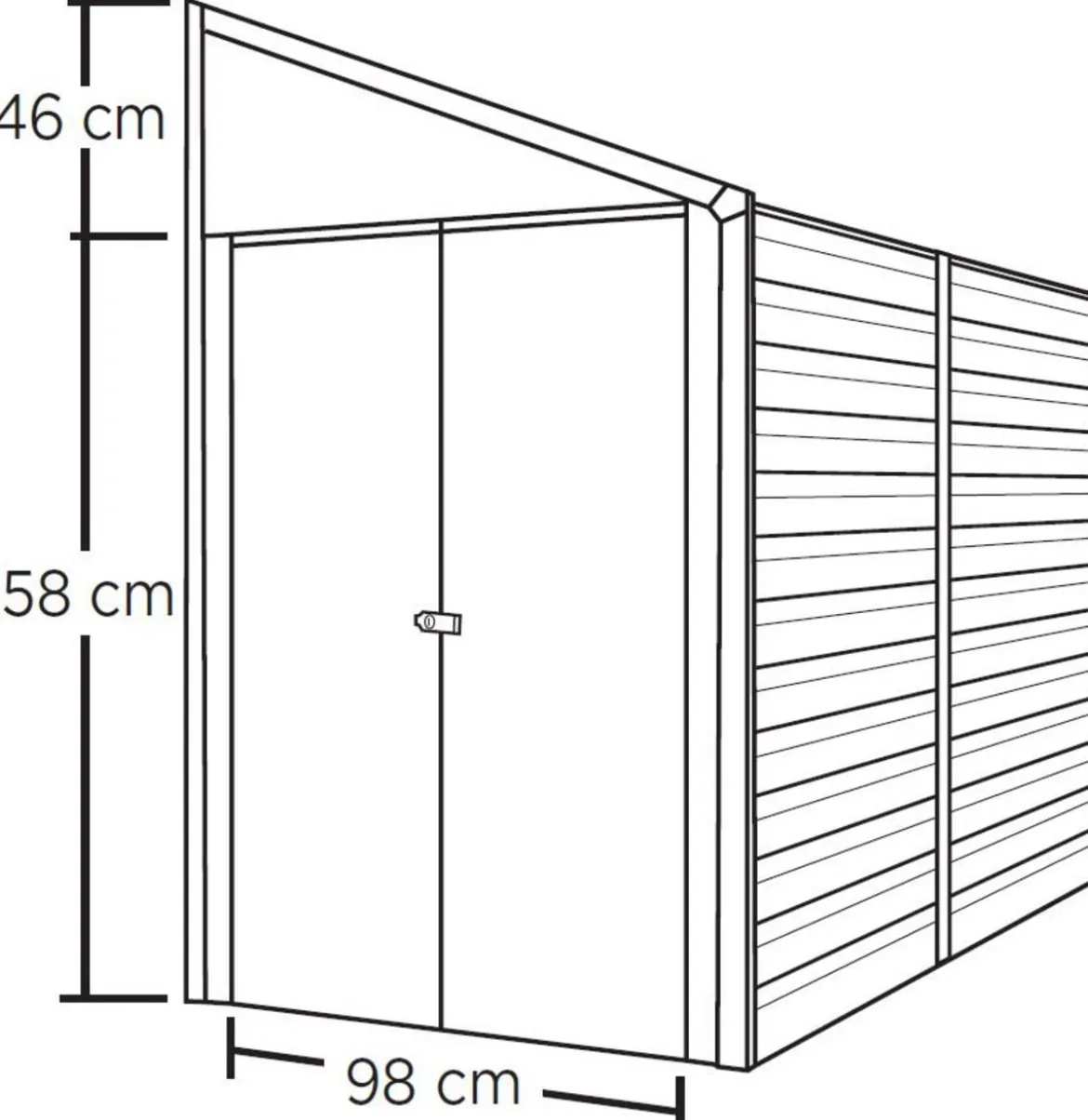 Spacemaker Anlehngerätehaus