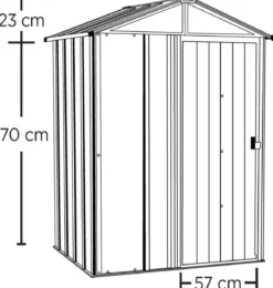 Spacemaker Gerätehaus, ca. B151/H198/T122 cm