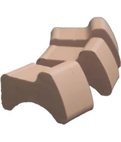 Spang Terrakotta-Füßchen, ca. B6,5/H3,8/T4 cm, 3 Stk.