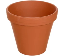 Spang Terrakotta-Topf Vaso, rund
