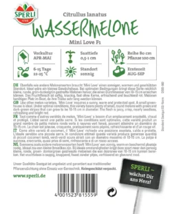 SPERLI Samen Wassermelone 'Mini Love'