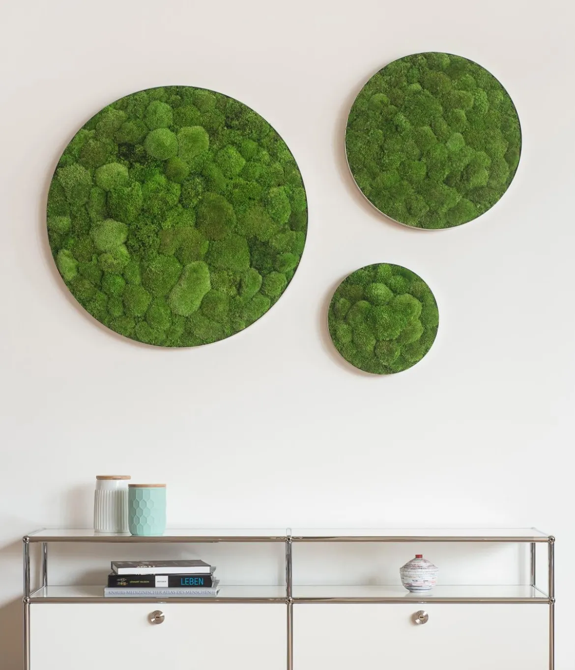 styleGREEN Bild aus Kugelmoos, Ellipsoid, ca. Ø54 cm