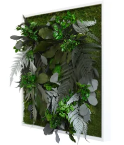 styleGREEN Bild aus Wald- und Kugelmoos, quadratisch, ca. B55/H55/T17 cm