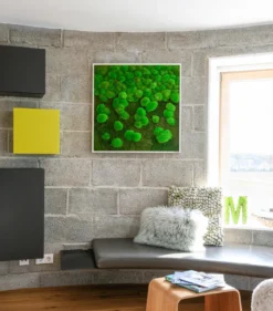 styleGREEN Bild aus Wald- und Kugelmoos im Verlauf, ca. B80/H80/T7 cm