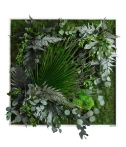 styleGREEN Bild im Dschungeldesign, quadratisch, ca. B80/H80/T20 cm