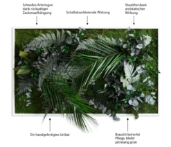 styleGREEN Bild im Dschungeldesign, rechteckig, ca. B100/H60/T20 cm