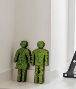 styleGREEN Toiletten-Set aus Islandmoos, ca. H24 cm, 2-teilig