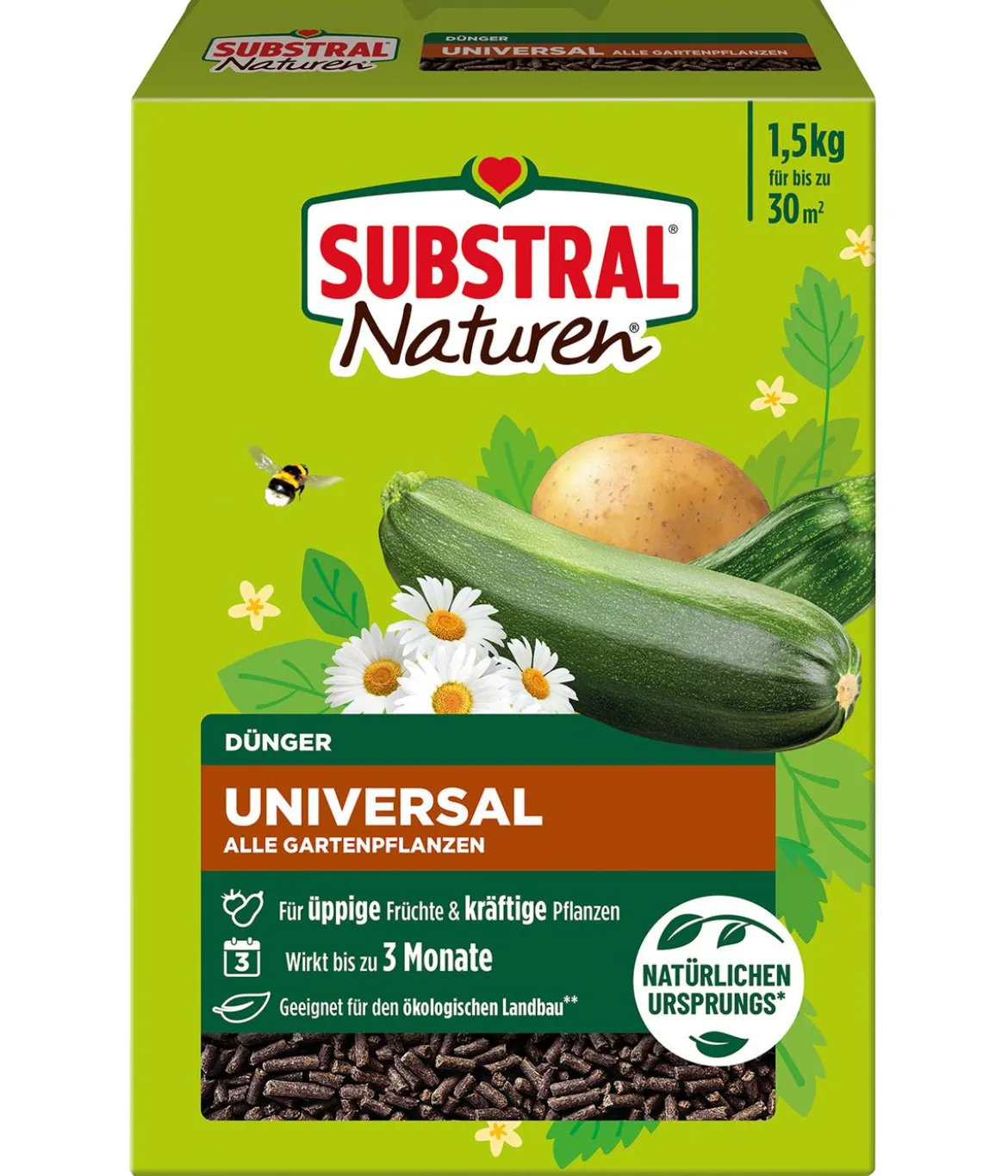 Substral® Naturen® Dünger Universal alle Gartenpflanzen, 1,5 kg