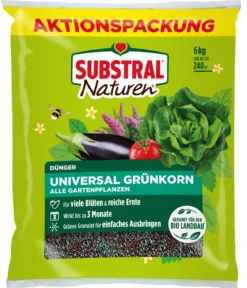 Substral® Naturen® Dünger Universal Grünkorn alle Gartenpflanzen, 6 kg