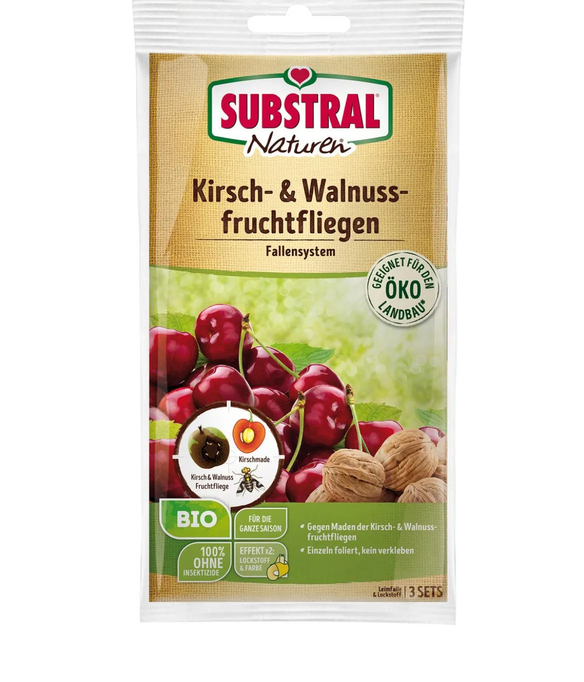 Substral® Naturen® Kirsch- & Walnussfruchtfliegen Fallensystem, 3 Stk.