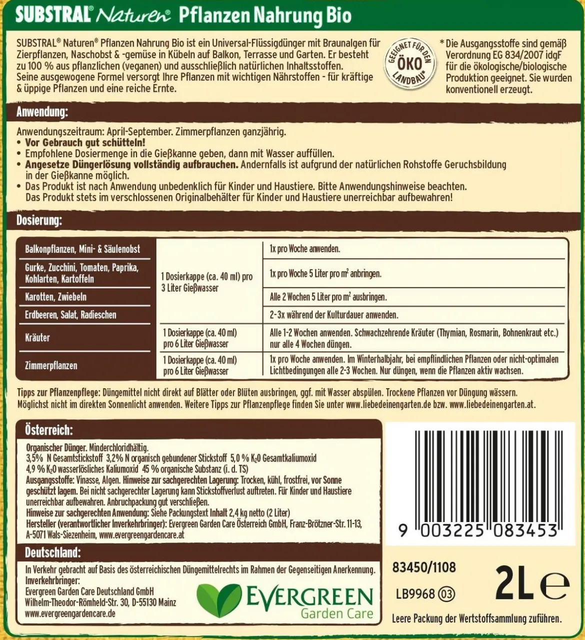 Substral® Naturen® Pflanzen Nahrung, flüssig, 2 l