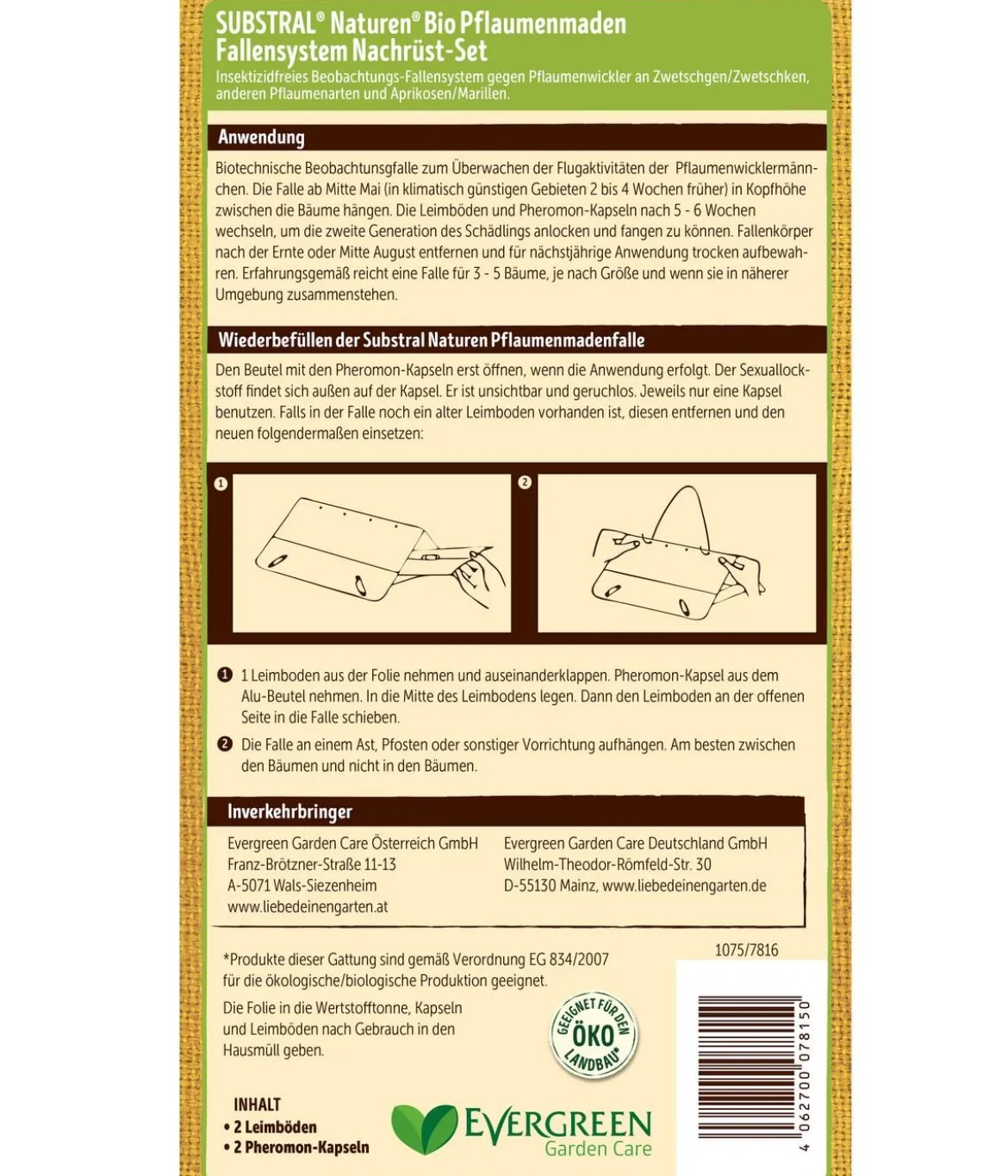 Substral® Naturen® Pflaumenmaden Fallensystem Nachfüll-Set