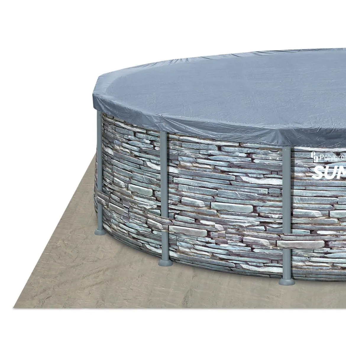 Summer Waves Elite Frame Pool Steinoptik