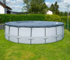 Summer Waves Frame Pool, anthrazit, rund