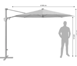 Suncomfort by Glatz Ampelschirm Familyflex, rund, ca. Ø300 cm