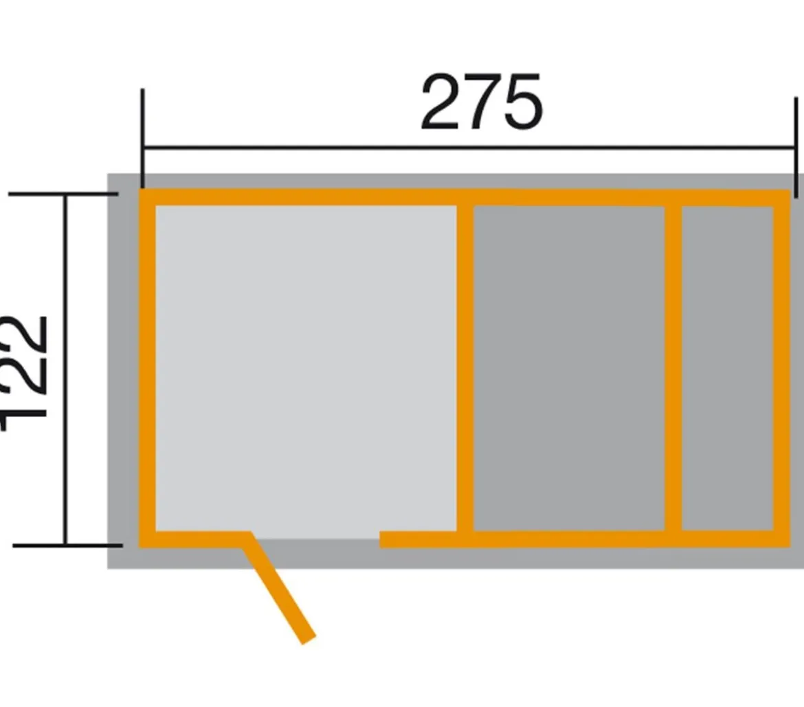 Tabaluga Spielplatz, ca. B286/H154/T153 cm