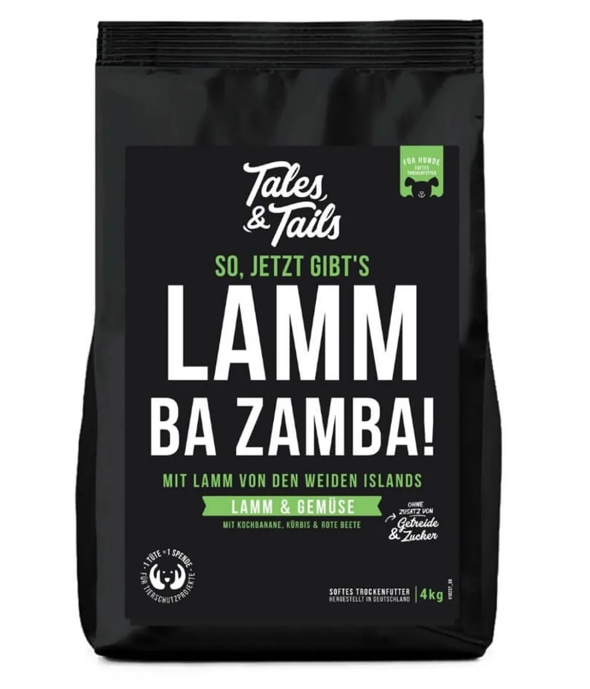 Tales & Tails Soft-Trockenfutter für Hunde LammBa Zamba