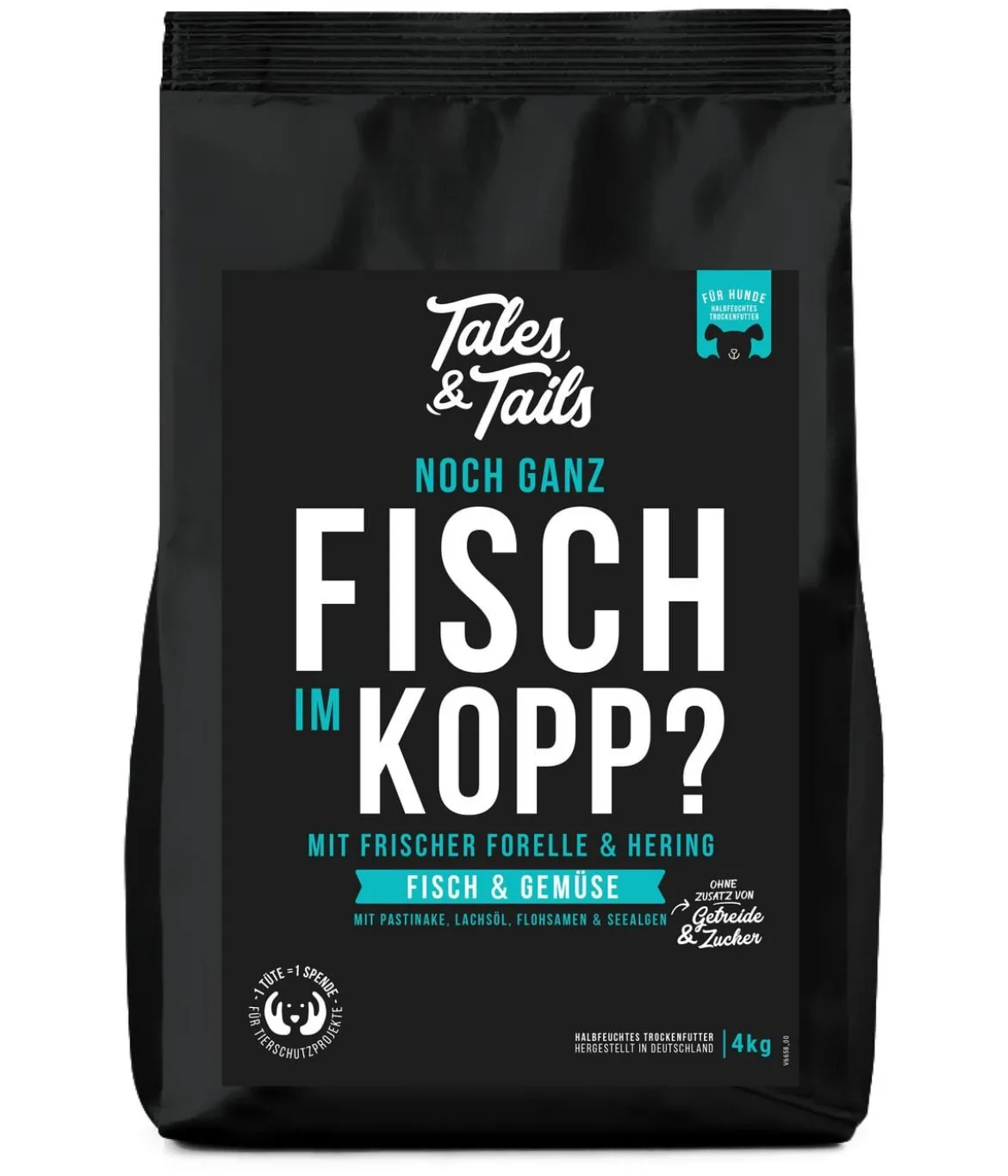 Tales & Tails Soft-Trockenfutter für Hunde Noch ganz Fisch im Kopp