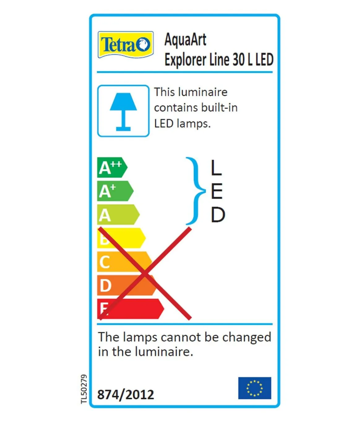 Tetra AquaArt LED Explorer-Line Crayfish, weiß, 30 l