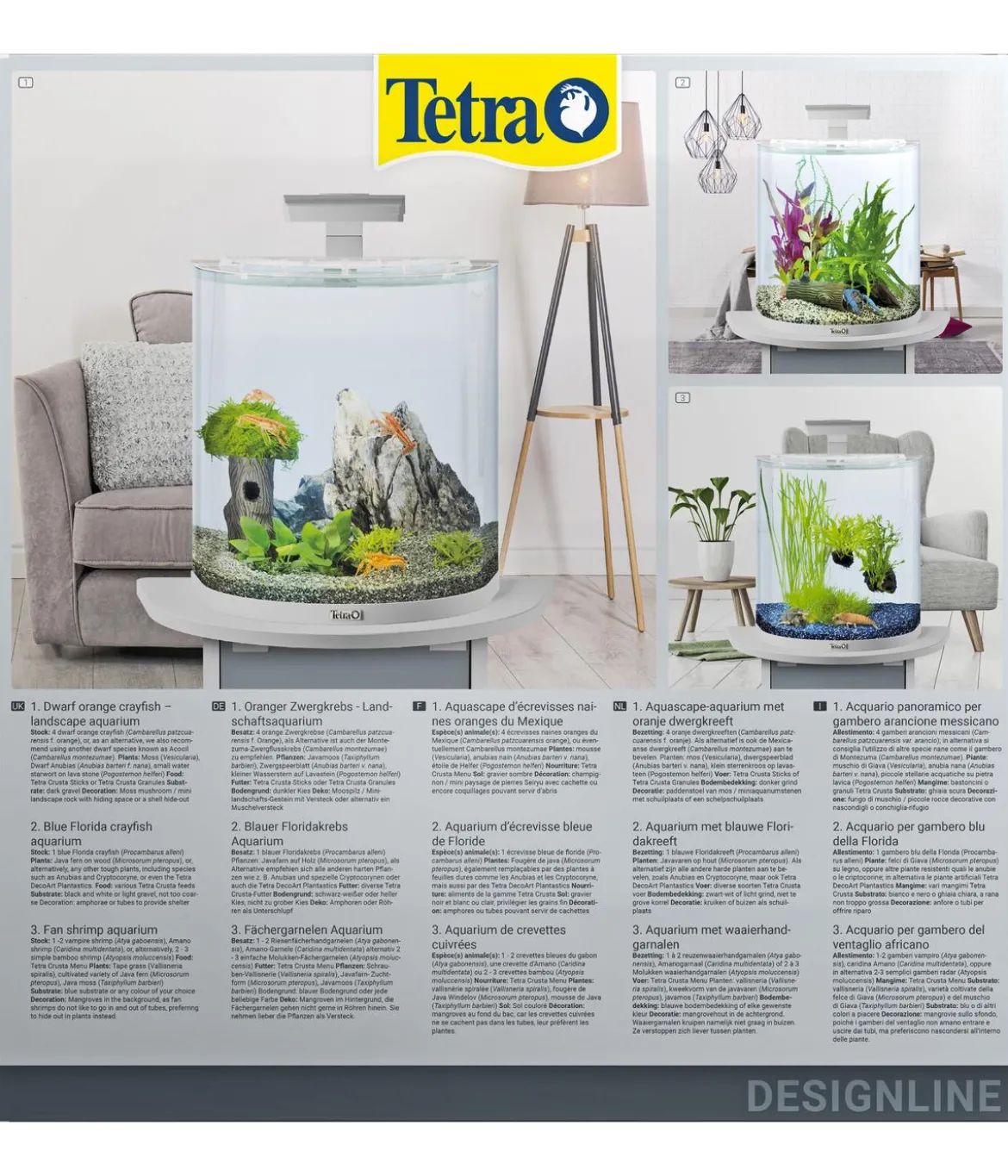Tetra AquaArt LED Explorer-Line Crayfish, weiß, 30 l