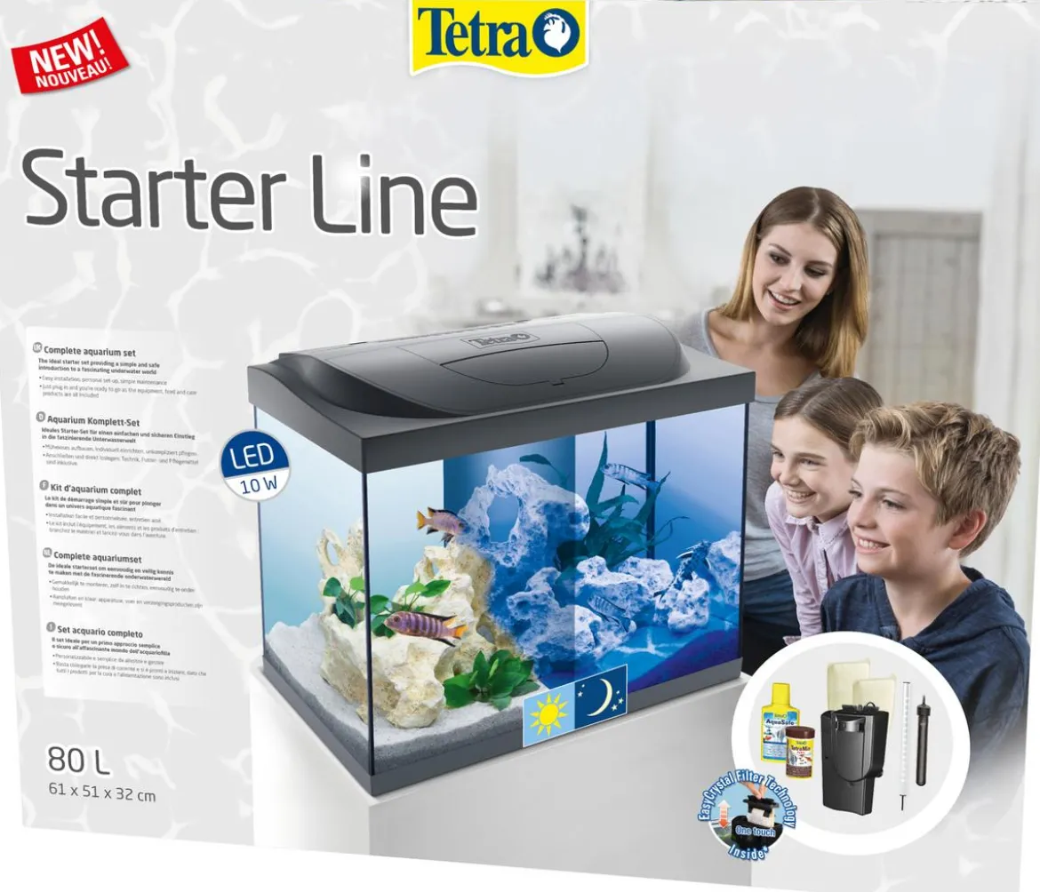 Tetra Aquarium-Set Starter Line LED, 80 l, ca. B62/H52/T33 cm