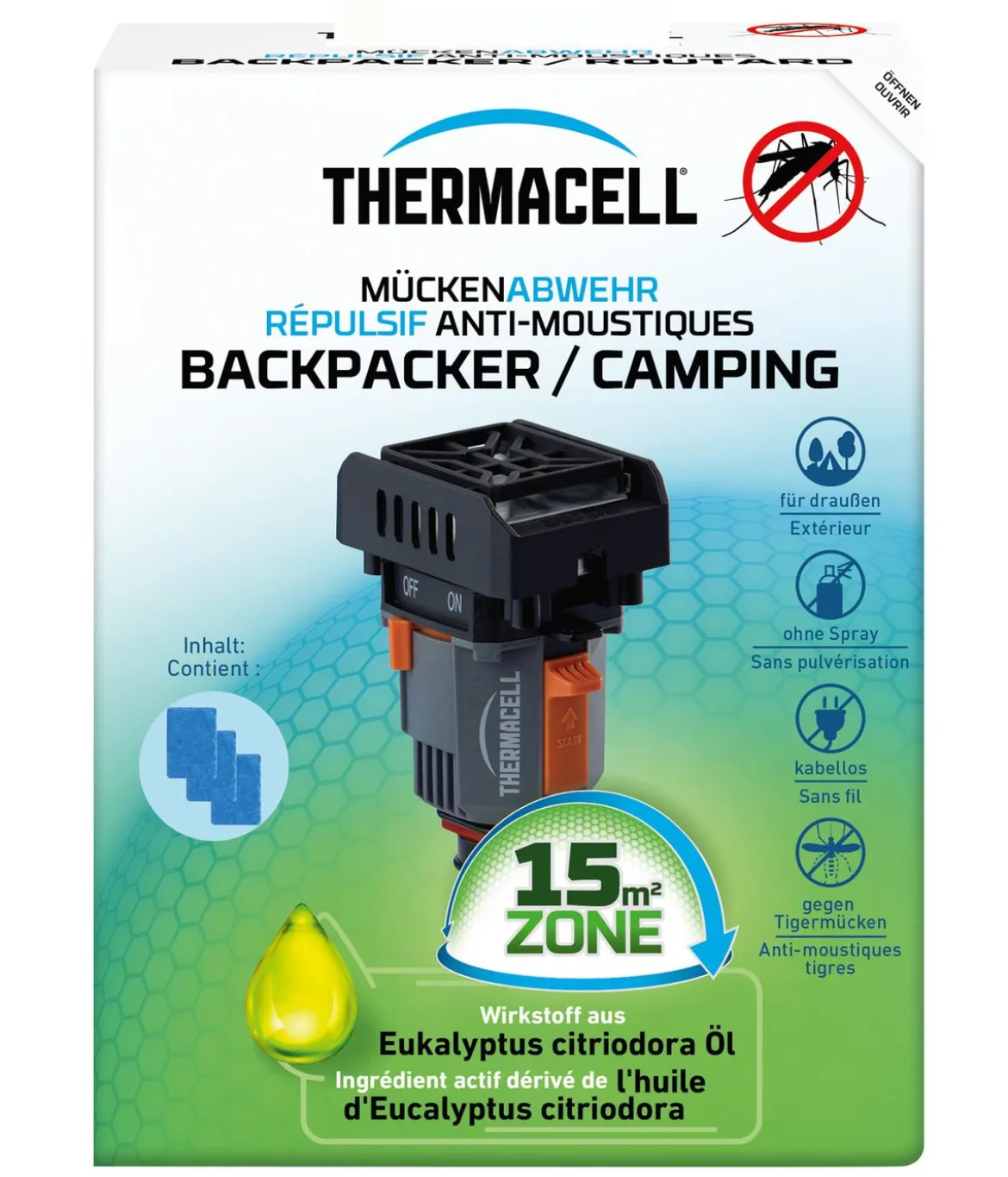 Thermacell Mückenabwehr Backpacker/Camping, 1 Stk.