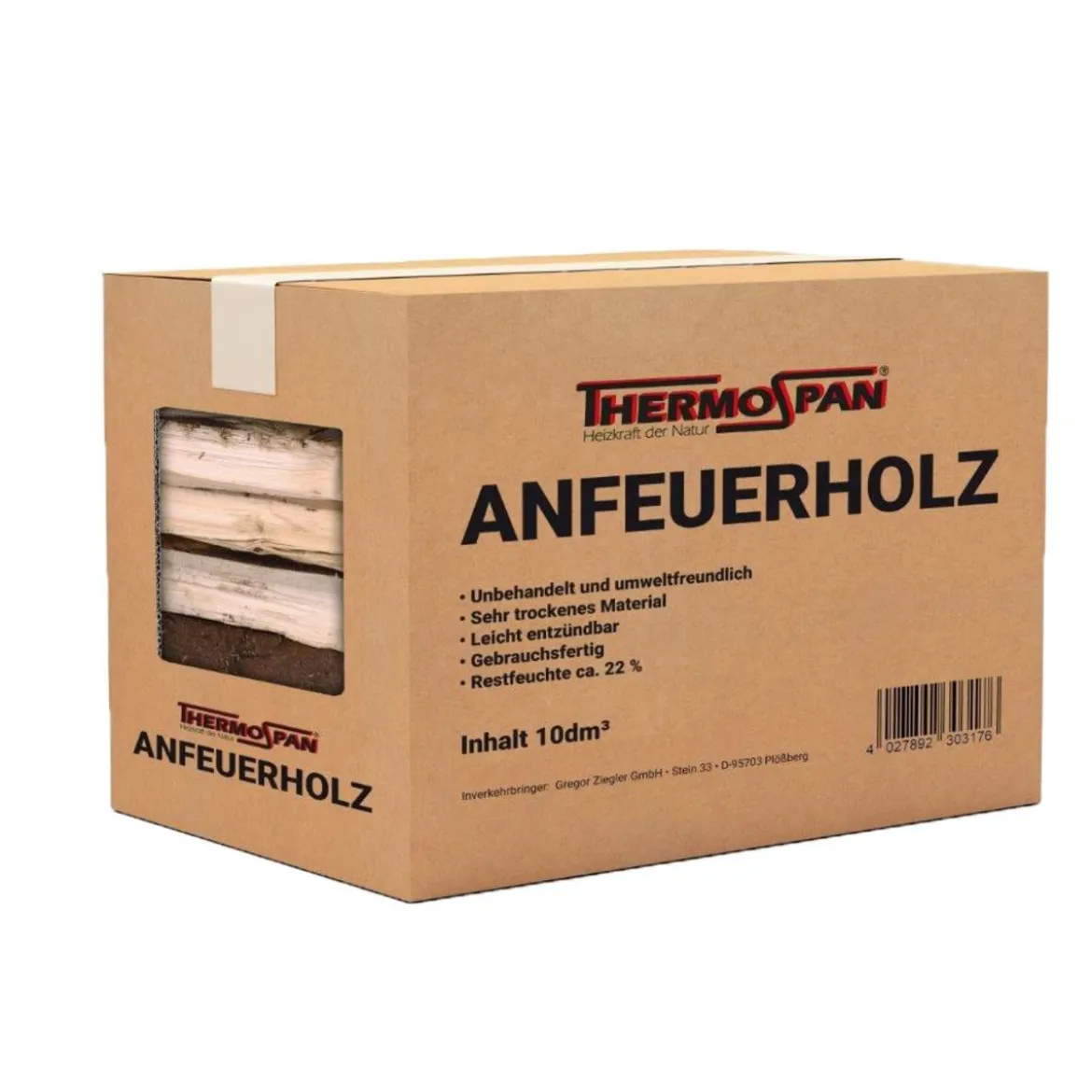 Thermospan Anfeuerholz, 60 x 10 dm³