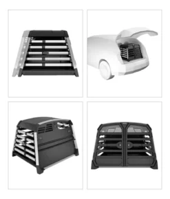 THULE® Allax Double L Compact Hundetransportbox, ca. B96/H69/T87-93 cm