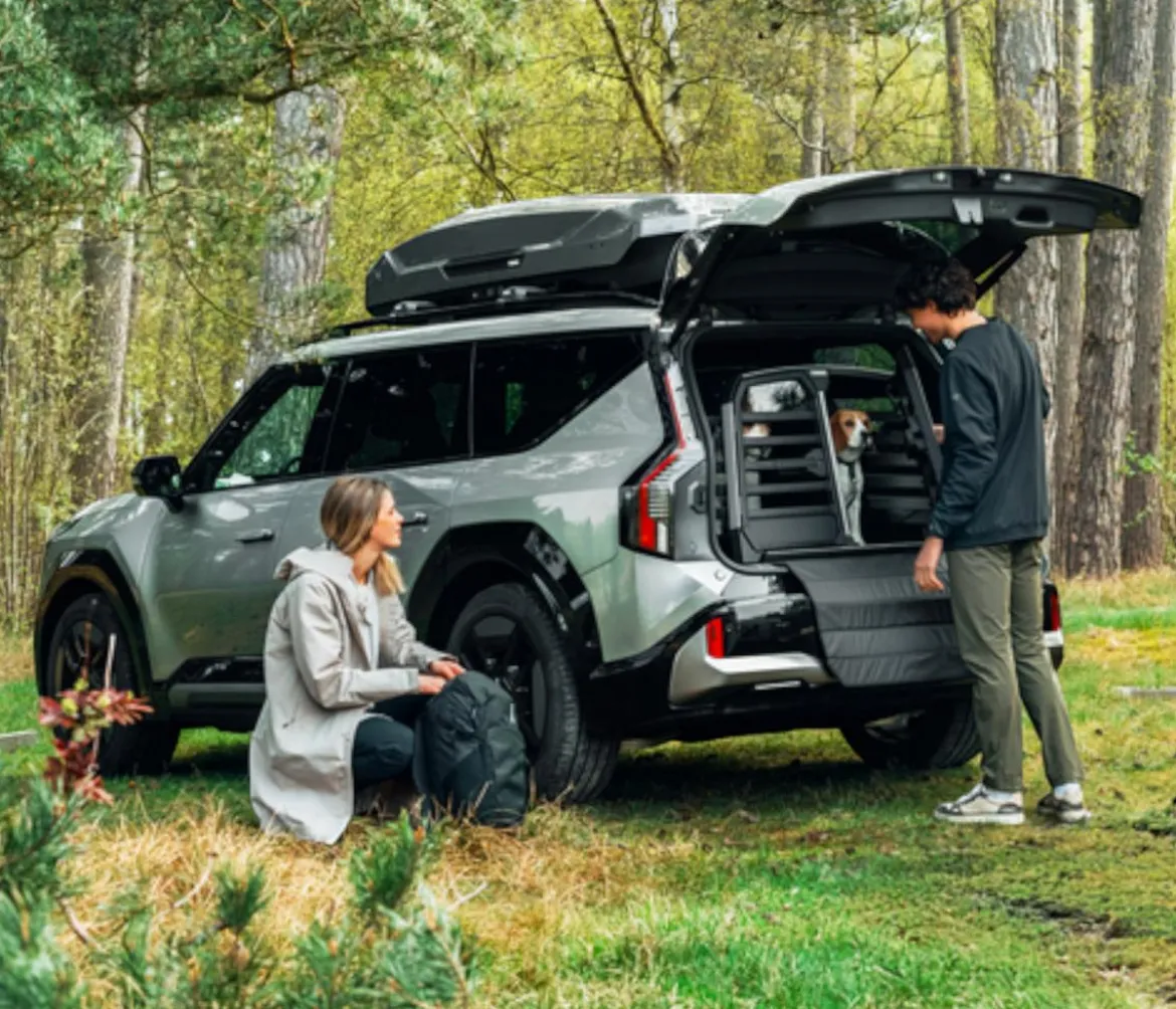 THULE® Allax Double M Hundetransportbox, ca. B93/H65/T77-82 cm