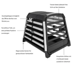 THULE® Allax L Compact Hundetransportbox, ca. B69/H70/T87-93 cm