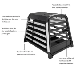 THULE® Allax L Hundetransportbox, ca. B69/H70/T93-105 cm