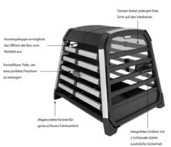 THULE® Allax M Compact Hundetransportbox, ca. B65/H65/T77-82 cm