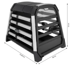 THULE® Allax S Hundetransportbox, ca. B58/H55/T72-80 cm