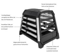 THULE® Allax S Hundetransportbox, ca. B58/H55/T72-80 cm