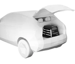THULE® Allax threshold compatible XS Hundetransportbox für Fahrzeuge mit Ladekante, ca. B50/H50/T66-72 cm