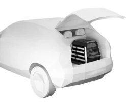 THULE® Allax threshold compatible S Hundetransportbox für Fahrzeuge mit Ladekante, ca. B58/H55/T72-80 cm