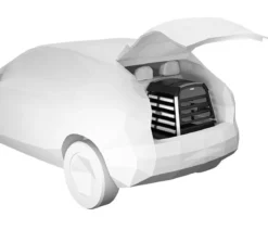 THULE® Allax threshold compatible M Compact Hundetransportbox für Fahrzeuge mit Ladekante, ca. B65/H65/T77-82 cm