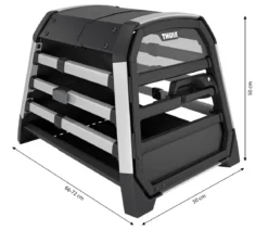 THULE® Allax XS Hundetransportbox, ca. B50/H50/T66-72 cm
