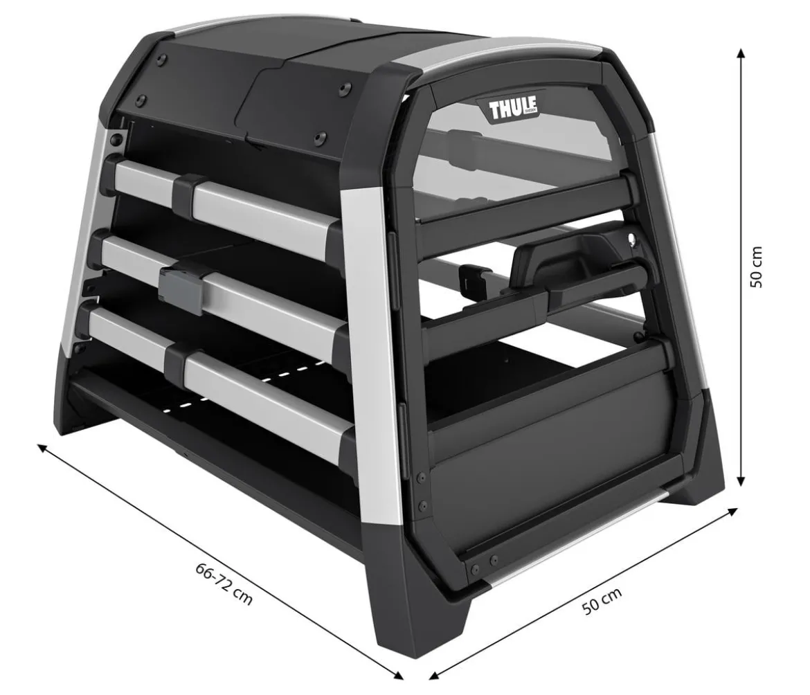 THULE® Allax XS Hundetransportbox, ca. B50/H50/T66-72 cm