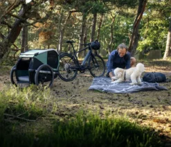 THULE® Bexey Hunde-Fahrradanhänger, Hazy Green
