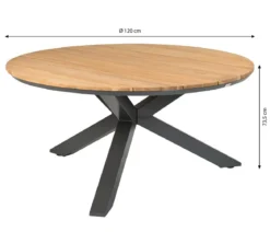 Tierra Outdoor Gartentisch Orbital, ca. Ø120/H73,5 cm