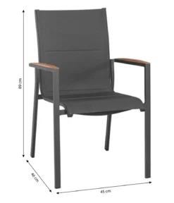 Tierra Outdoor Stapelstuhl Foxx, ca. B45/H89/T46 cm