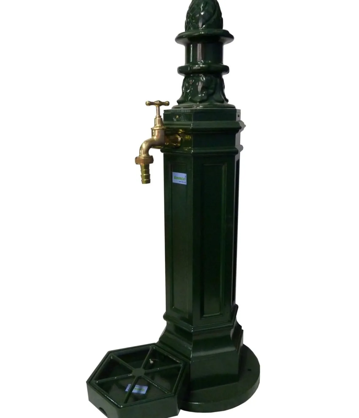 Tomco Aluminium-Gartenbrunnen Antik, ohne Wasserhahn, ca. H99 cm