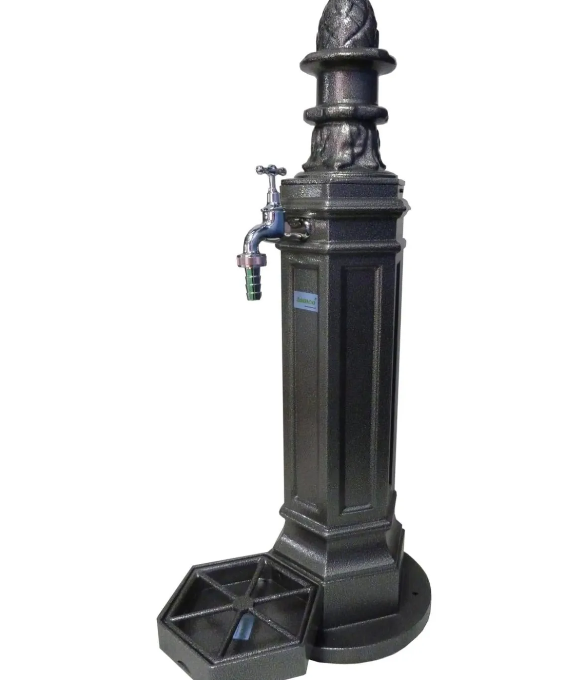 Tomco Aluminium-Gartenbrunnen Antik, ohne Wasserhahn, ca. H99 cm