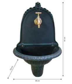 Tomco Aluminium-Wandbrunnen Easy, ca. H61 cm