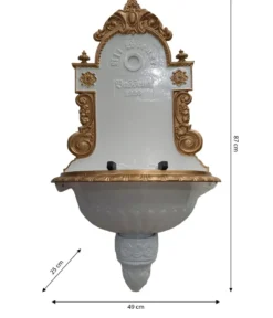 Tomco Aluminium-Wandbrunnen Wiener Bassena, ohne Hahn, ca. 87 cm